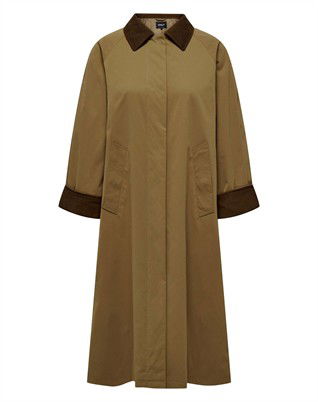 Orchid Corduroy Mix Trenchcoat